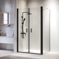 Душевой уголок RGW Passage 60x80 060814468-14 профиль цвет Черный стекло прозрачное