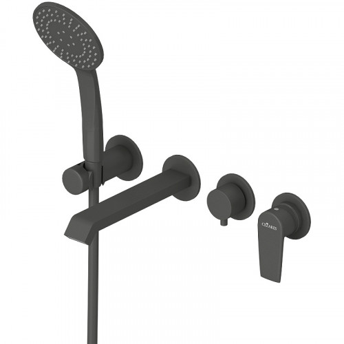 Смеситель для ванны Cezares Nautic NAUTIC-VDM3-NOP Черный матовый латунь встраиваемый