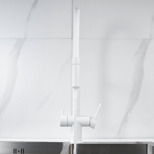 Смеситель для кухни Shevanik S178C цвет Белый