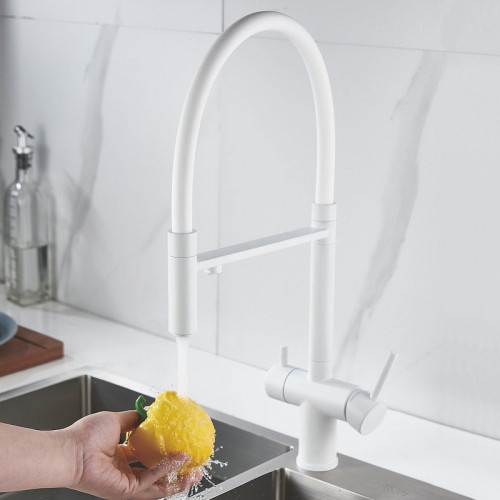 Смеситель для кухни Shevanik S178C цвет Белый