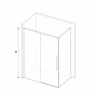 Душевой уголок RGW Stilvoll 100x80 323242108-014 профиль цвет Черный стекло прозрачное