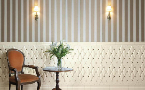 Керамическая плитка Adex Rombos Acolchado Biscuit настенная 10х20 бежевый для ванной комнаты, для кухни Испания