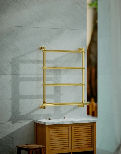 Электрический полотенцесушитель Margaroli Sole 542-4 BOX 5424704GONB Золото латунь