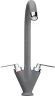 Смеситель для кухни Ulgran Classic U-011-342 Графит латунь