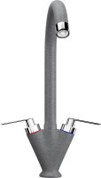 Смеситель для кухни Ulgran Classic U-011-342 Графит латунь