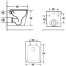 Комплект унитаза AQUAme AQM2004 с инсталляцией Grohe Rapid SL 38811KF0 с сиденьем Микролифт и Черной матовой клавишей смыва фаянс подвесной