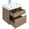 Комплект мебели для ванной Aquanet Nova Lite 60 254216 подвесной Дуб рустикальный МДФ / ЛДСП