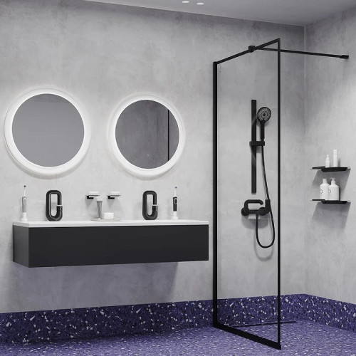 Смеситель для ванны Iddis Twist TWIBLBTi02WA Черный матовый