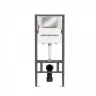 Комплект унитаза с инсталляцией Ceramicanova New Day CN3005_121002CH цвет Белый с сиденьем Микролифт и клавишей смыва цвет Хром глянцевый