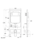 Инсталляция WeltWasser WW Bamberg 460 BL 10000013440 с клавишей смыва цвет Черный