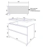 Тумба с раковиной Azario Viola 100 CS00097145 цвет Фисташковый