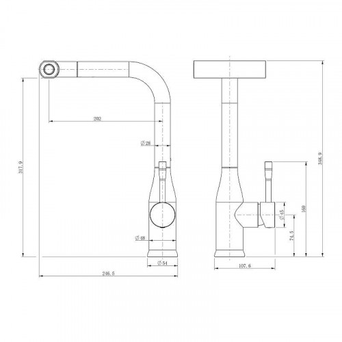 Смеситель для кухни Splenka S206.49.03 цвет Золото матовое