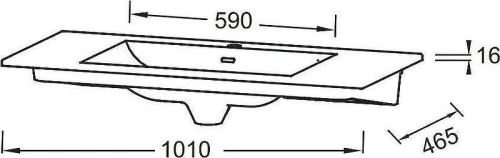 Раковина Jacob Delafon Sherwood 101 EXBR112-00 цвет Белый
