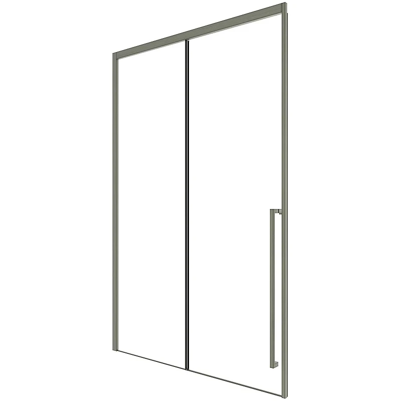 Душевая дверь Timo TDSS-150/13C-8R 1500x2000 T51R раздвижная профиль Никель стекло прозрачное