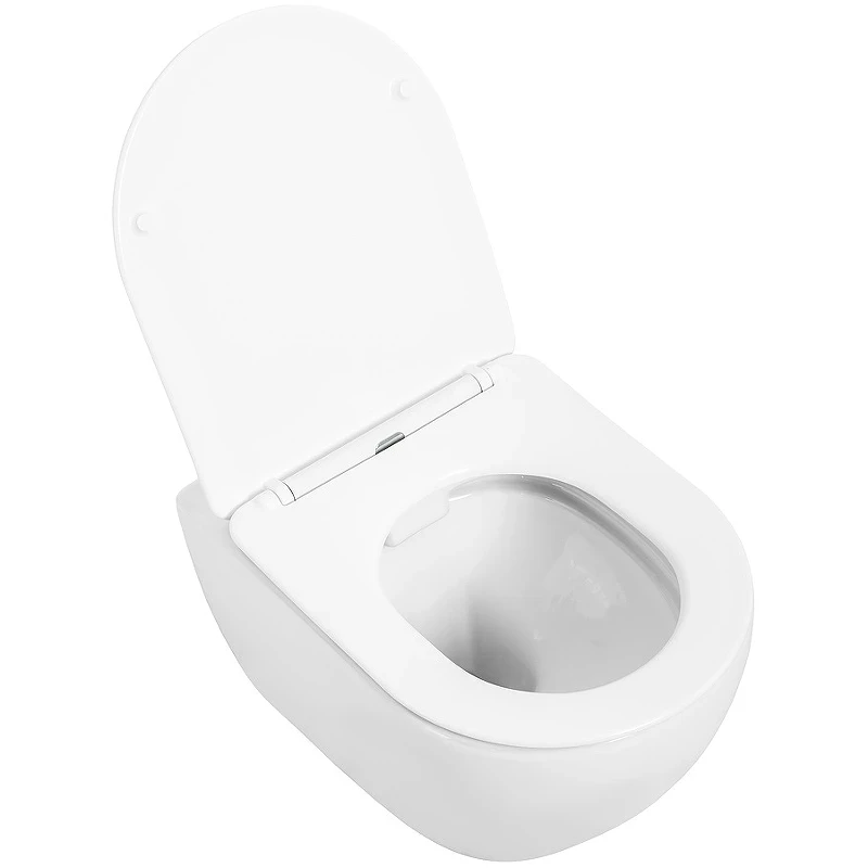 Унитаз Cezares Stylus CZR-513-TH-R/CZR-2316-SC подвесной с сиденьем Микролифт фаянс подвесной