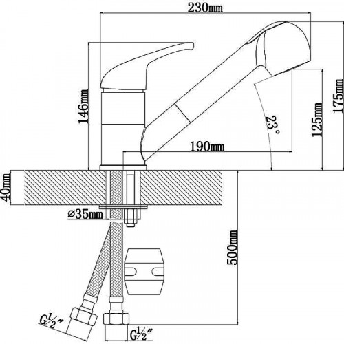 Смеситель для кухни Florentina Сигма 313.14L.1223.201 Жасмин латунь