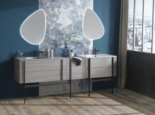 Тумба под раковину Jacob Delafon Nouvelle Vague 120 EB3036-E73 подвесная Фактурный дуб МДФ / ЛДСП