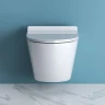 Комплект унитаза с инсталляцией BelBagno Sfera-R BB046CHR/BB2111SC/BB002-80/BB005-PR-CHROME с сиденьем Микролифт и клавишей смыва Хром глянцевый фаянс подвесной
