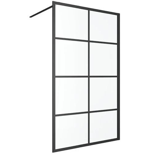 Душевая перегородка Excellent Fabrika 120x200 KAEX.4006.1200.LP профиль Черный стекло прозрачное