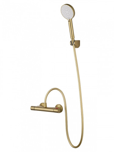 Смеситель для душа Wonzon &amp; Woghand Inn WW-B1005-A-BG с термостатом цвет Брашированное золото