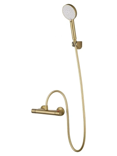 Смеситель для душа Wonzon &amp; Woghand Inn WW-B1005-A-BG с термостатом цвет Брашированное золото
