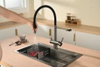 Смеситель для кухни Vincea VKF-120GM цвет Вороненая сталь