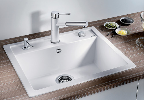 Кухонная мойка Blanco Dalago 6 514199 Белая искусственный камень (литьевой мрамор) встраиваемый