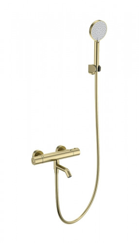 Смеситель для ванны Wonzon & Woghand WW-B3029-A1-BG с термостатом цвет Брашированное золото