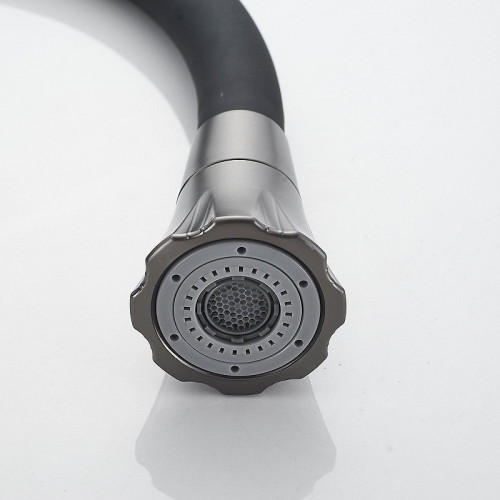 Смеситель для кухни Raffine F303T-3 цвет Оружейная сталь Черный