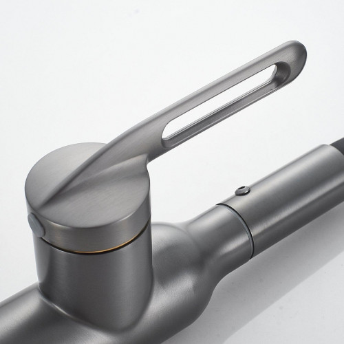 Смеситель для кухни Raffine F303T-3 цвет Оружейная сталь Черный