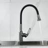 Смеситель для кухни Raffine F303T-3 цвет Оружейная сталь Черный