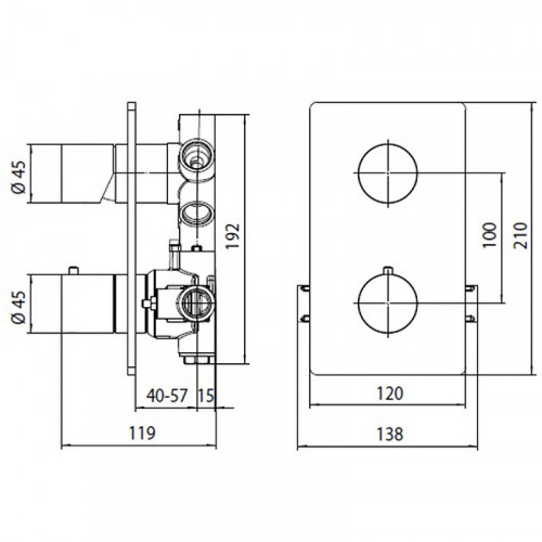 Смеситель для душа Bossini Oki New Z00002.045 Белый матовый латунь встраиваемый