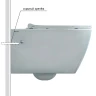 Комплект унитаза Berges Mascon Rimless с инсталляцией Atom Line 043351 с сиденьем Микролифт и Черной SoftTouch клавишей смыва фарфор подвесной