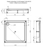 Акриловый поддон для душа Aquanet GL180 100x100 265562 Белый