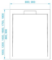 Душевой поддон из искусственного камня RGW STL MB 100x80 52212810-14 Черный мрамор