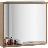 Зеркало Ravak Rosa M 780 L X000000947 с подсветкой Капучино Белое МДФ / ЛДСП, стекло