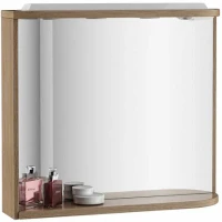 Зеркало Ravak Rosa M 780 L X000000947 с подсветкой Капучино Белое МДФ / ЛДСП, стекло