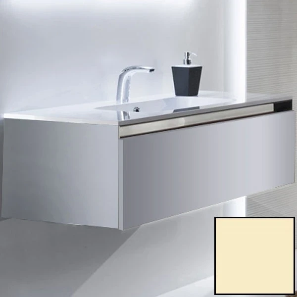 Тумба с раковиной SanVit Кубэ-1 120 kkube1120 в цвете Ral подвесная Желтый глянец МДФ / ЛДСП