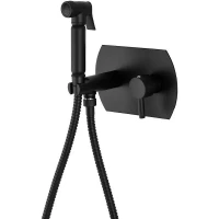 Гигиенический душ со смесителем Remer Minimal N60NO Черный матовый латунь встраиваемый