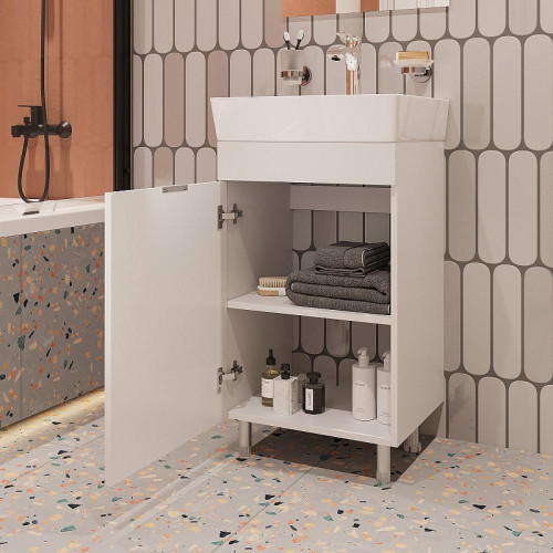 Тумба с раковиной DIWO Анапа 50 TR-672625 цвет Белый