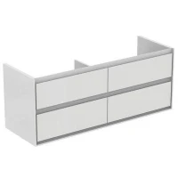 Тумба под раковину Ideal Standard Connect Air 130 E0824B2 подвесная цвет Glossy White + Matt White (Белый глянцевый + Белый матовый)