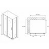 Душевой уголок Abber Sonnenstrand 120x85 AG04120S-S85 профиль Хром стекло прозрачное