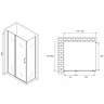 Душевой уголок Abber Sonnenstrand 120x85 AG04120S-S85 профиль Хром стекло прозрачное