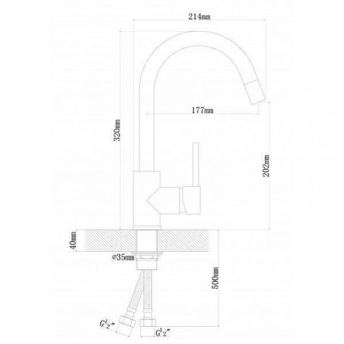 Смеситель для кухни Dr. Gans Соло 319.03h.1123.405 цвет Терра
