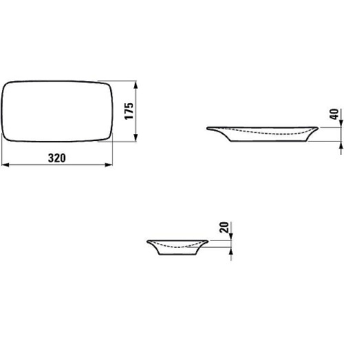 Лоток для украшений Laufen Home Collection Aurelio 8.7777.9.000.000.1 Белый