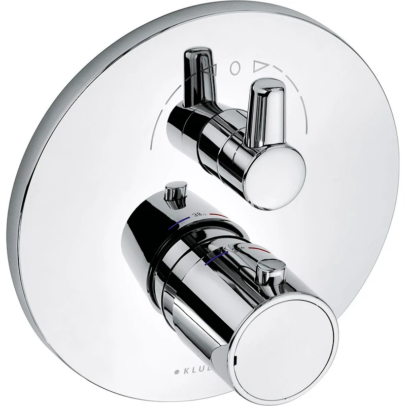Душевая система Kludi Zenta 388320545 с термостатом Хром латунь встраиваемый