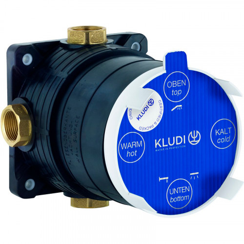 Душевая система Kludi Zenta 388320545 с термостатом Хром латунь встраиваемый