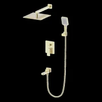 Душевая система Wonzon & Woghand Cube 2.0 WW-88087068-BG цвет Брашированное золото