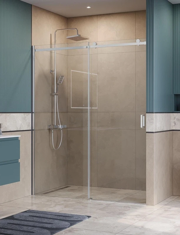 Душевая дверь BelBagno Soft Close-2 160 SOFT_CLOSE-2-BF-1-160-C-Cr профиль Хром стекло прозрачное