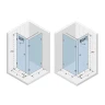 Душевой уголок Riho SZ Scandic NXT X204 77х77 R G001078121 профиль Черный матовый стекло прозрачное